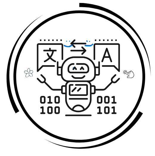 translation robot icon for automatic translations